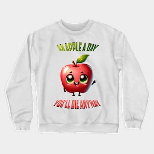 An Apple a Day and You'll Die Anyway Crewneck Sweatshirt